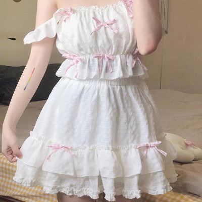Sweet Bow Suspender Set HA0536