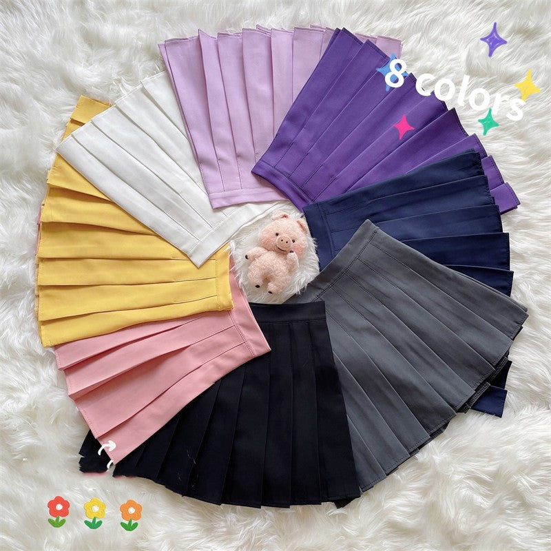 Slim all match pleated skirt HA1330