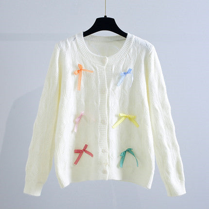 Fresh Bow Knit Cardigan  HA425