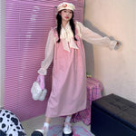 Autumn and winter two piece suspender skirt  HA1202