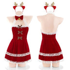 Tube top bare back Christmas elk costume  HA1284