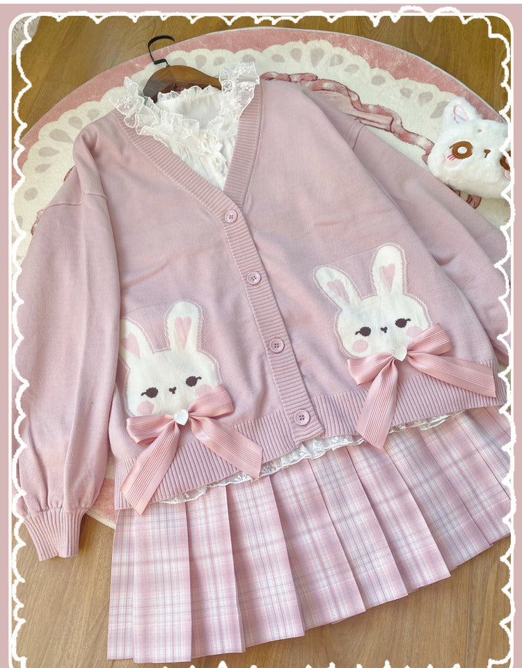 Cute bunny sweet loose cardigan  HA0513