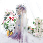 Wool Roll Gradient Long Curly Wig   HA1250