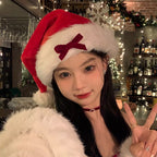 Black Bow Christmas Hat HA1309