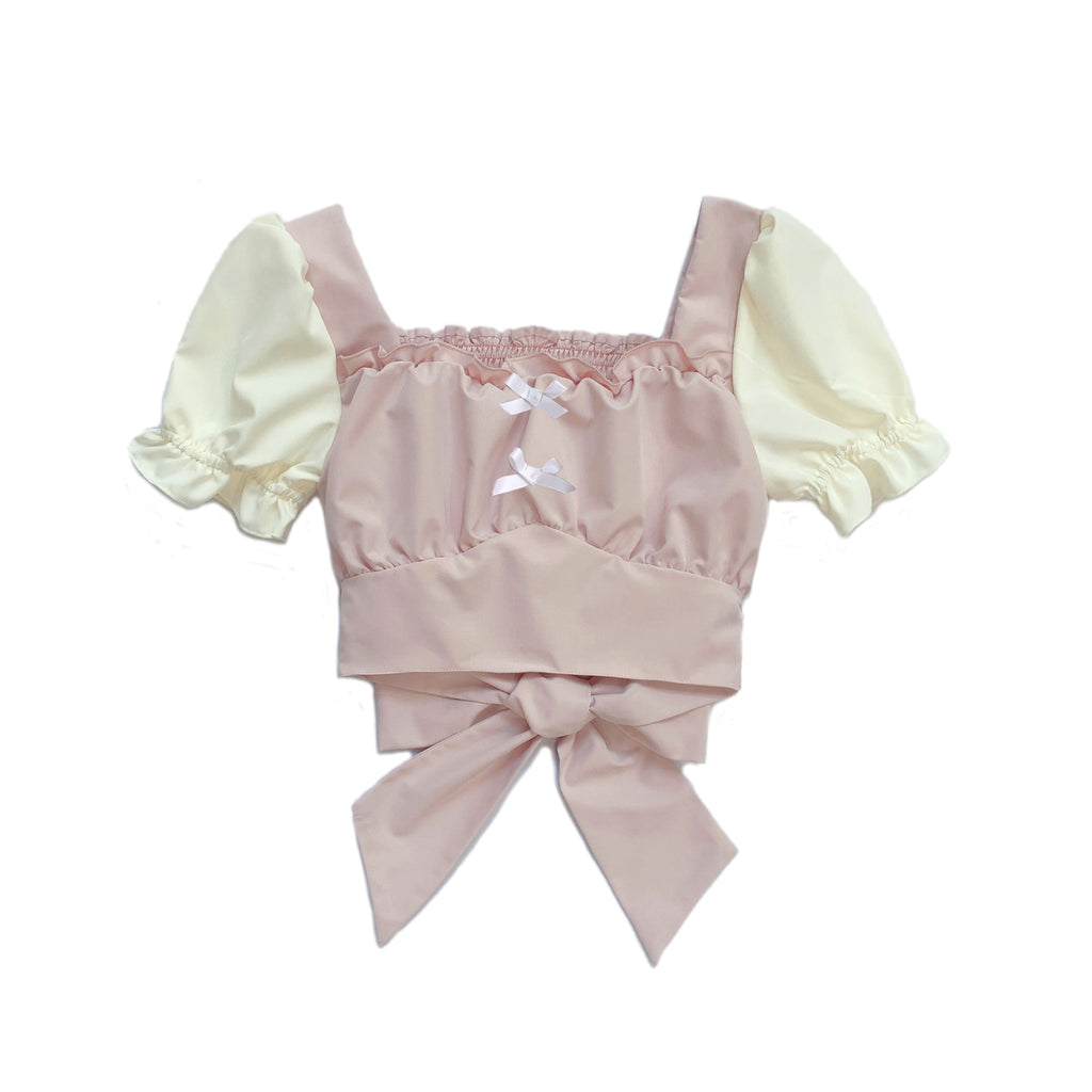 Sweet bow cute top    HA0408