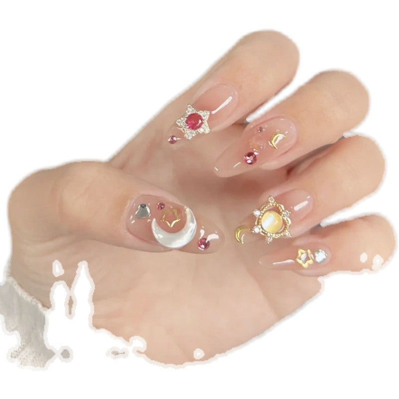 Flash cute girly removable nails   HA0793