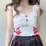 Lace Heart Buckle Camisole    HA0727