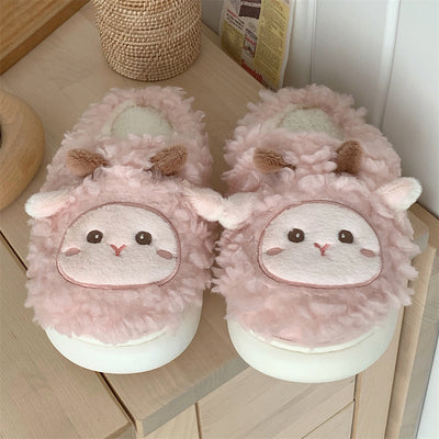 Girl Heart Cat Cotton Slippers   HA1344