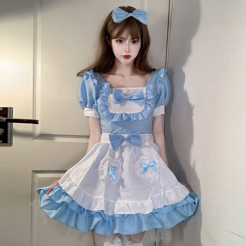 New Year red cosplay maid  HA1487