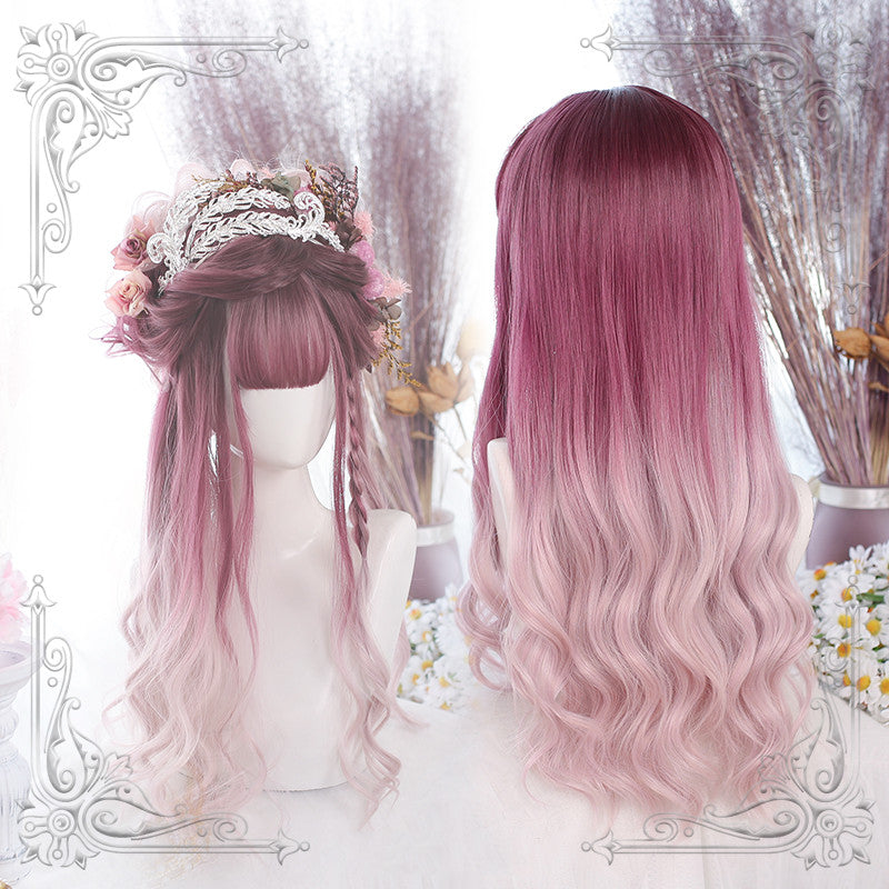 Natural gradient gentle volume long curly hair HA0460