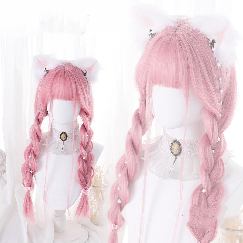 Light pink long straight hair    HA0335