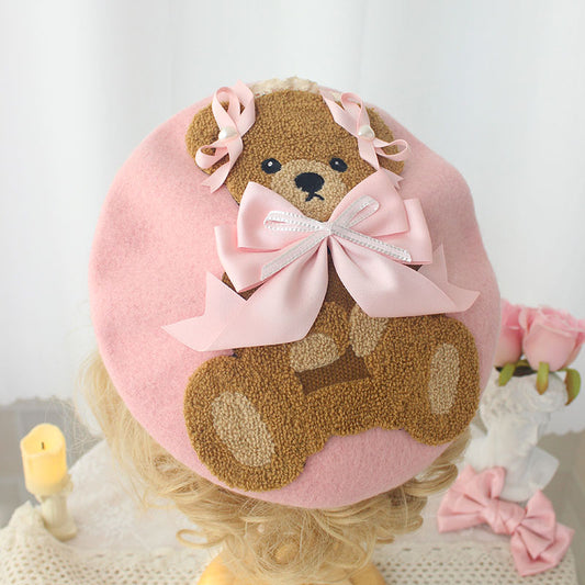 cute bear beret HA1056