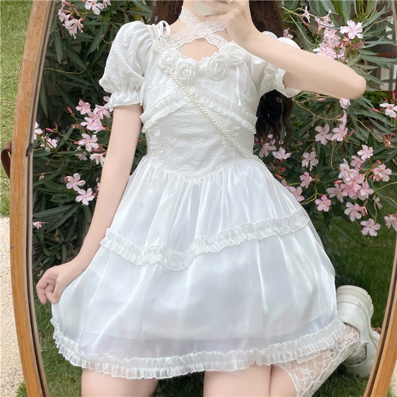 White Lace dress HA0957