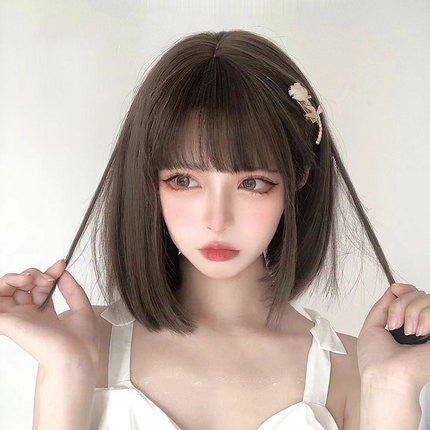 Natural bangs for short hair   HA0240