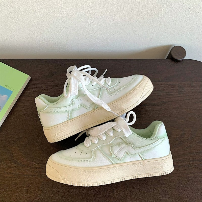 All match platform white shoes  HA1636