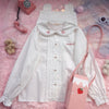 Cute Lace Doll Collar Long Sleeve Shirt   HA1273