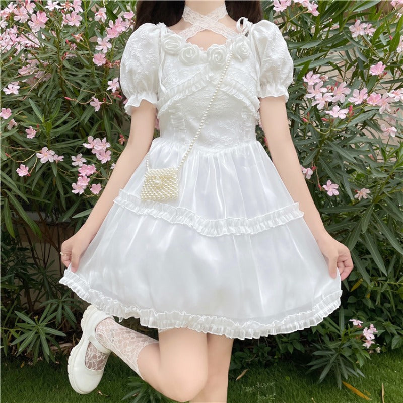 White Lace dress HA0957