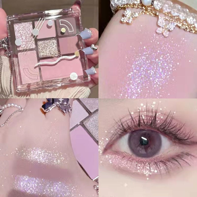 Transparent seven-color eyeshadow palette   HA1283
