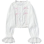 Cotton delicate ruffled lolita top    HA0772