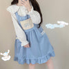 Cute and sweet velvet vest dress  HA0369
