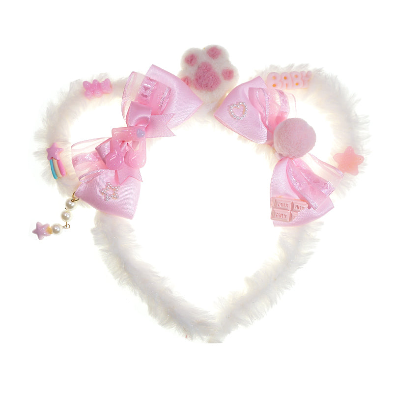 Plush Bear Ear Headband    HA0494