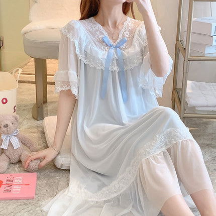 Mesh Sweet Homewear Dress   HA0724