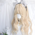 Short Platinum Wool Curly Wig  HA1694