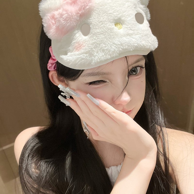 Cartoon plush soft cute eye mask  HA1610