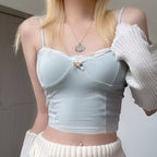 Dream lace light blue suspenders   HA1685