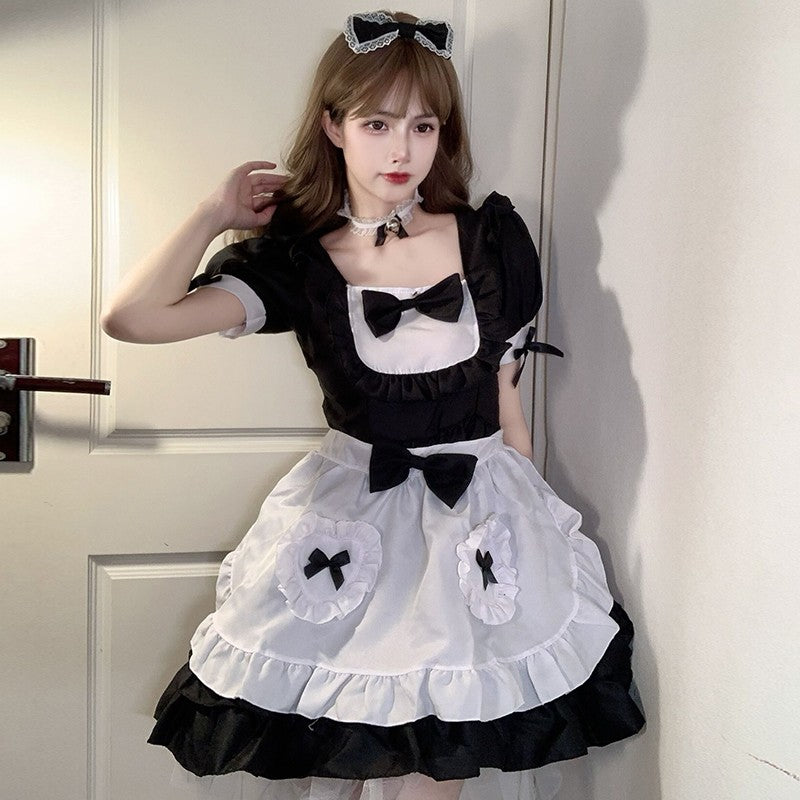 New Year red cosplay maid  HA1487