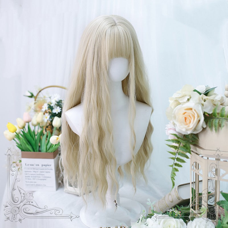 Natural water ripple long curly wig  HA1448