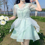 Women's mint green fairy dress    HA0480