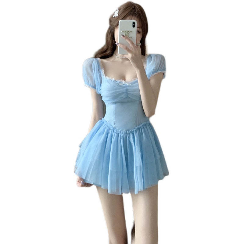 Pink Mesh Sweet First Love Dress   HA0349