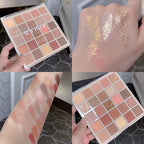 25 Color Glitter Pearl Eyeshadow Palette   HA0656