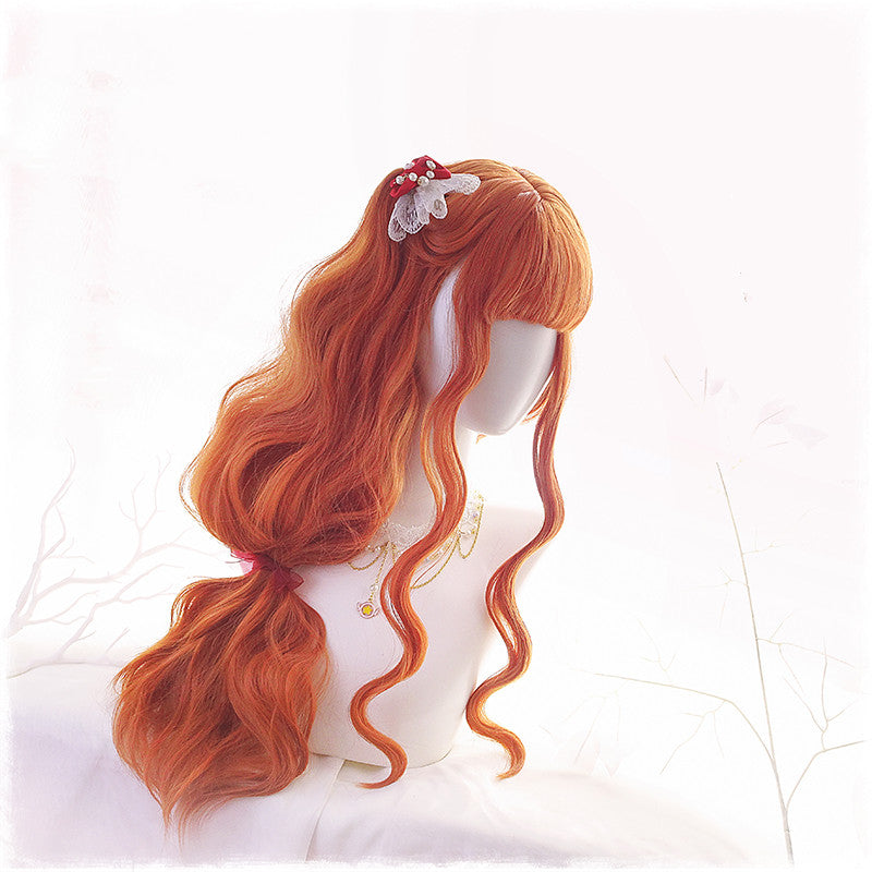 Lolita double ponytail orange wig HA0061