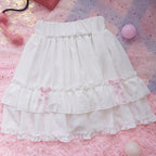 Lace cake skirt women's A-line skirt   HA0878