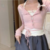 Sweet halter neck vest skirt suit   HA1658