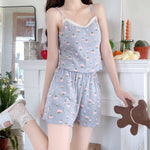 Cute Sling Pajamas Homewear Set   HA0824