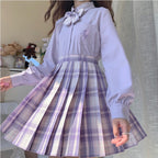 Uniform plaid skirt HA1502