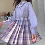 Uniform plaid skirt HA1502