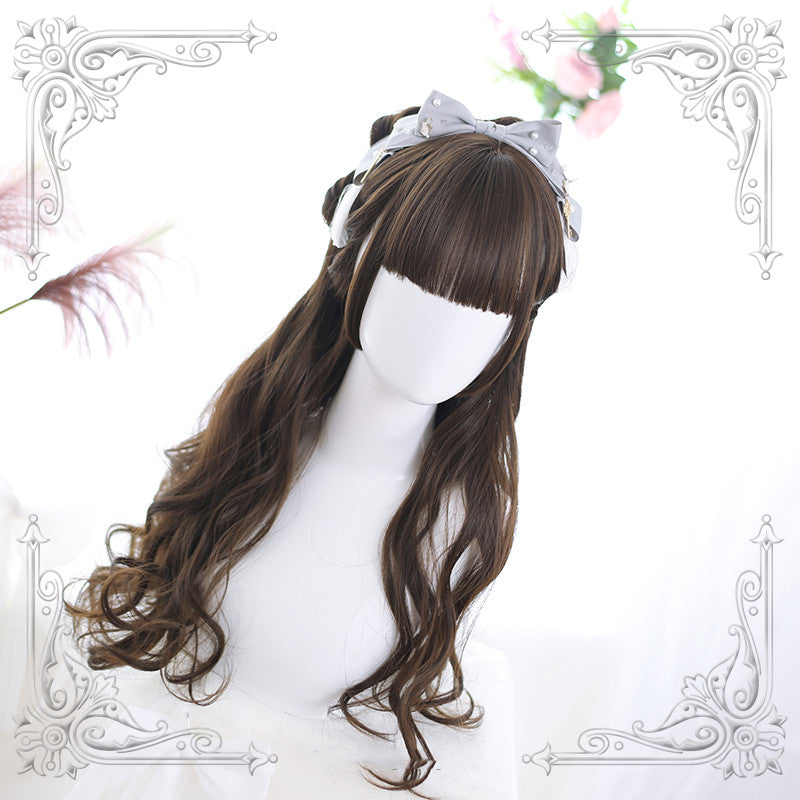 Ji Fa bangs long curly wig  HA0462