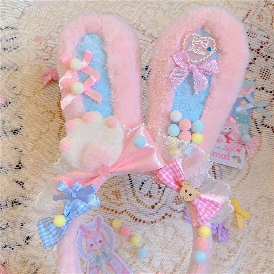 Lolita rabbit ears sweet hair band    HA0752