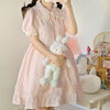 Cutout Lace Cotton Dress  HA0397