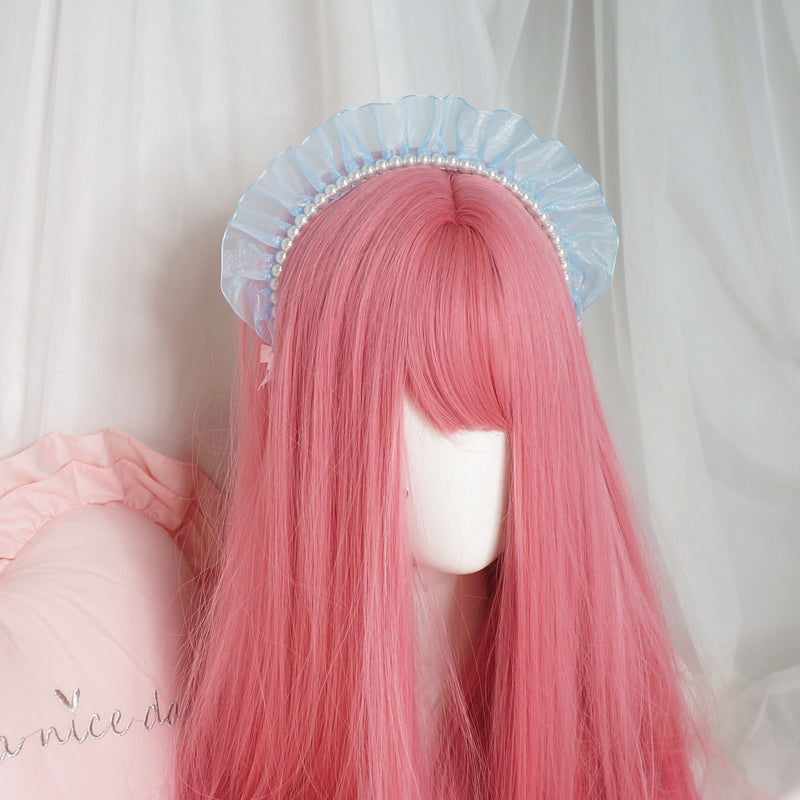 Lace Pearl Headband Headband    HA0483
