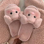 Soft cute piggy cotton slippers   HA1347
