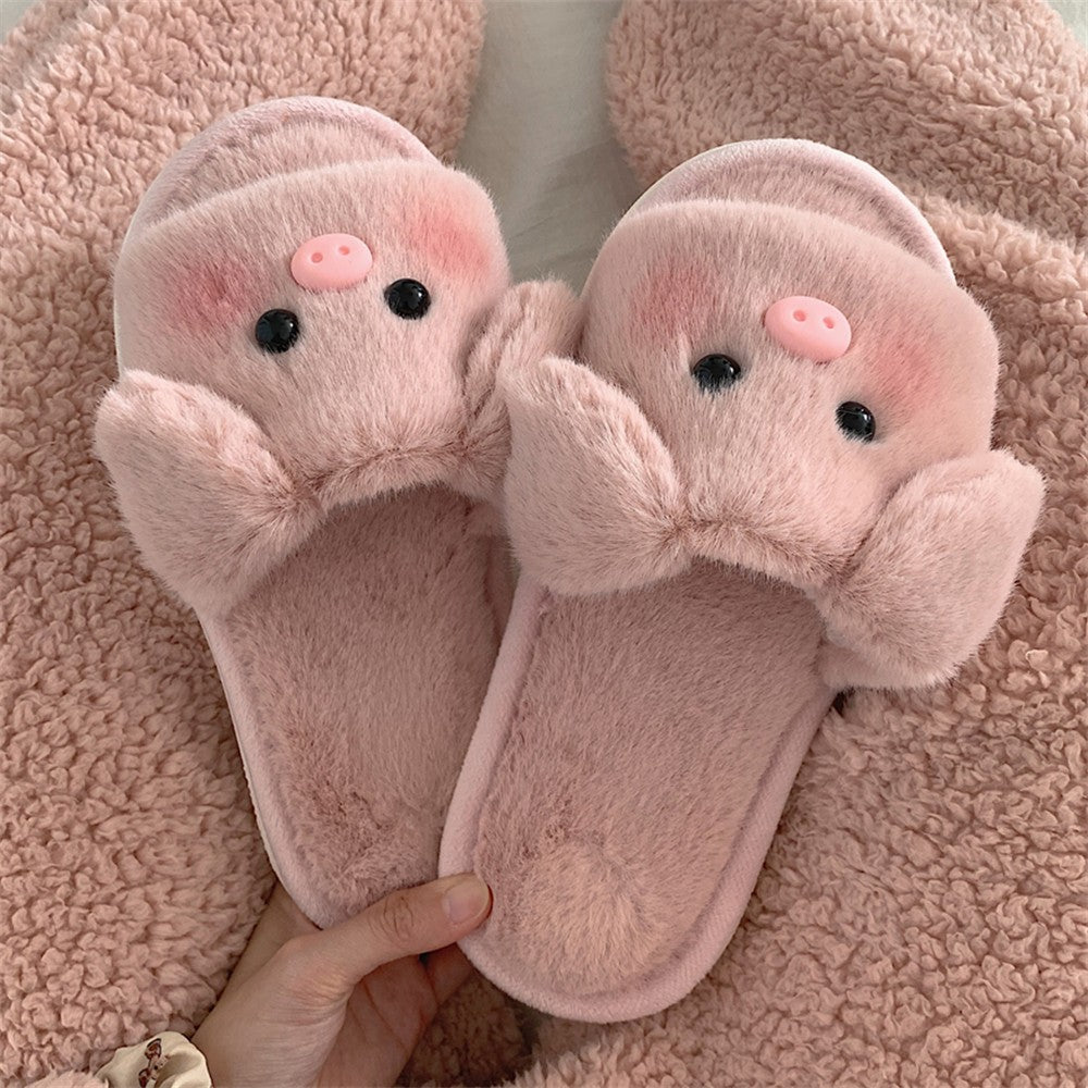 Soft cute piggy cotton slippers   HA1347
