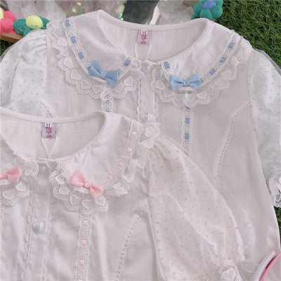 Take a bow of the bow doll collar shirt inside  HA1100