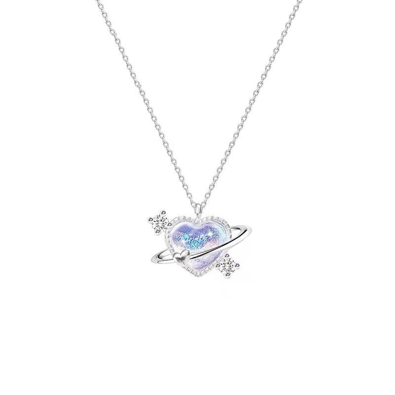 Honey Star Moon Heart Necklace   HA1723
