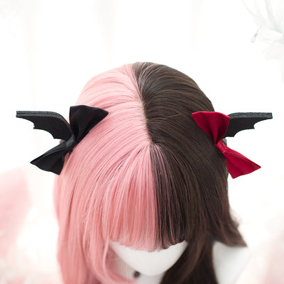 Pink dark brown double spell wig HA0515