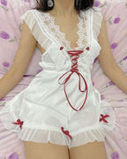 Chunyu Burgundy Strap Dress    HA0511
